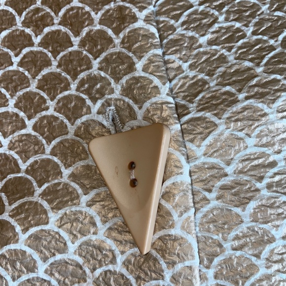 xxl IC by Connie K gold and cream  asymmetrical jacket - Picture 3 of 4